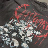 1991年 死亡記事 頭蓋骨の山 ヴィンテージTシャツ
