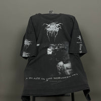 Vintage 1999 Darkthrone Blaze Northern Sky T-Shirt Longsleeve