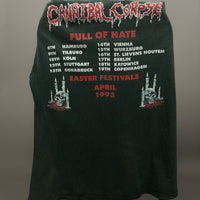 カンニバル・コープス 1993 フル・オブ・ヘイト イースター・フェスティバル ヴィンテージ Tシャツ