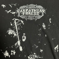 1990年代のヴィンテージ カルパティアフォレスト ブラックメタルTシャツ