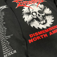 ヴィンテージ 1993 ディスメンバー 北米ツアー ロングスリーブ