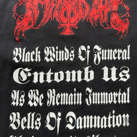 Vintage 1992 Immortal Black Winds Of Funeral T-Shirt