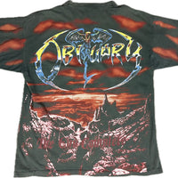 1993年ヴィンテージ 死亡記事 The End Complete Tシャツ(オールオーバープリント)