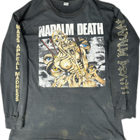 ヴィンテージ 1991 ナパーム・デス マス・アピール・マッドネス ロングスリーブ