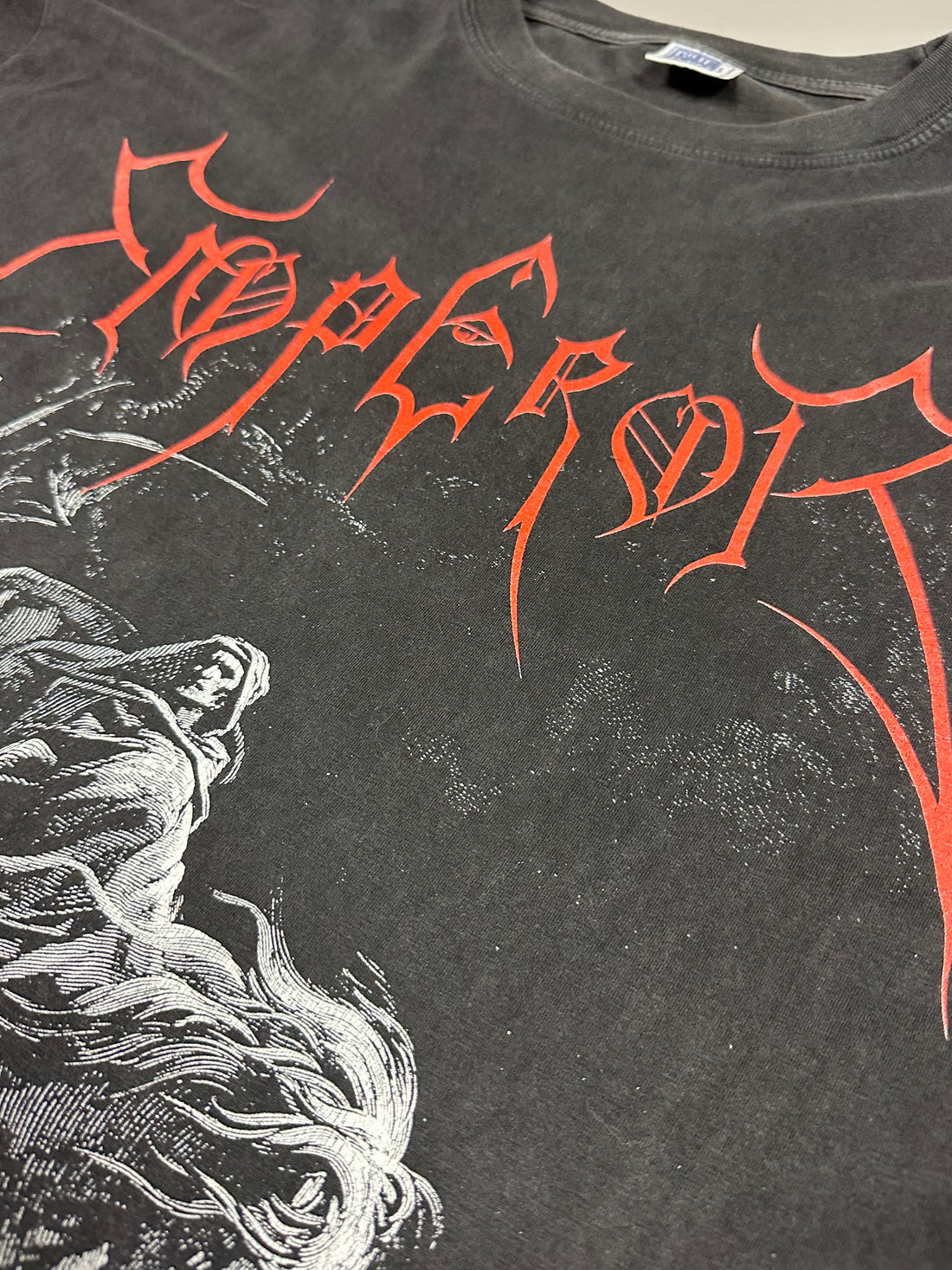 エンペラー 1993 ライダー ヴィンテージ ブラックメタル Tシャツ