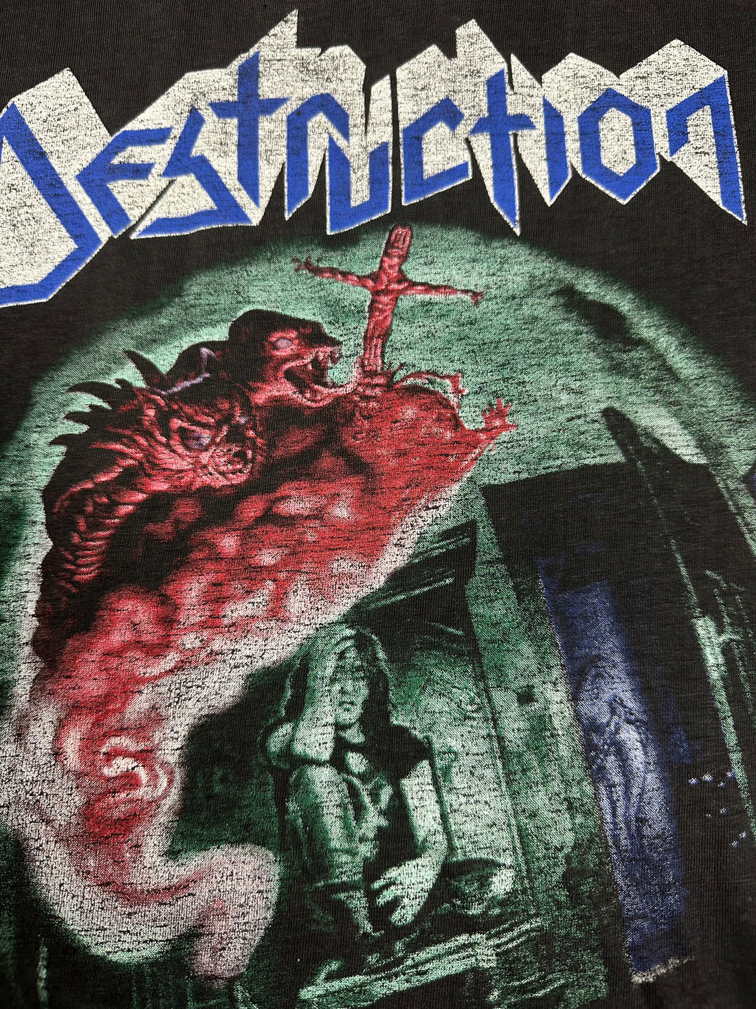 デストラクション 1990 クラックド・ブレイン ヴィンテージ Tシャツ
