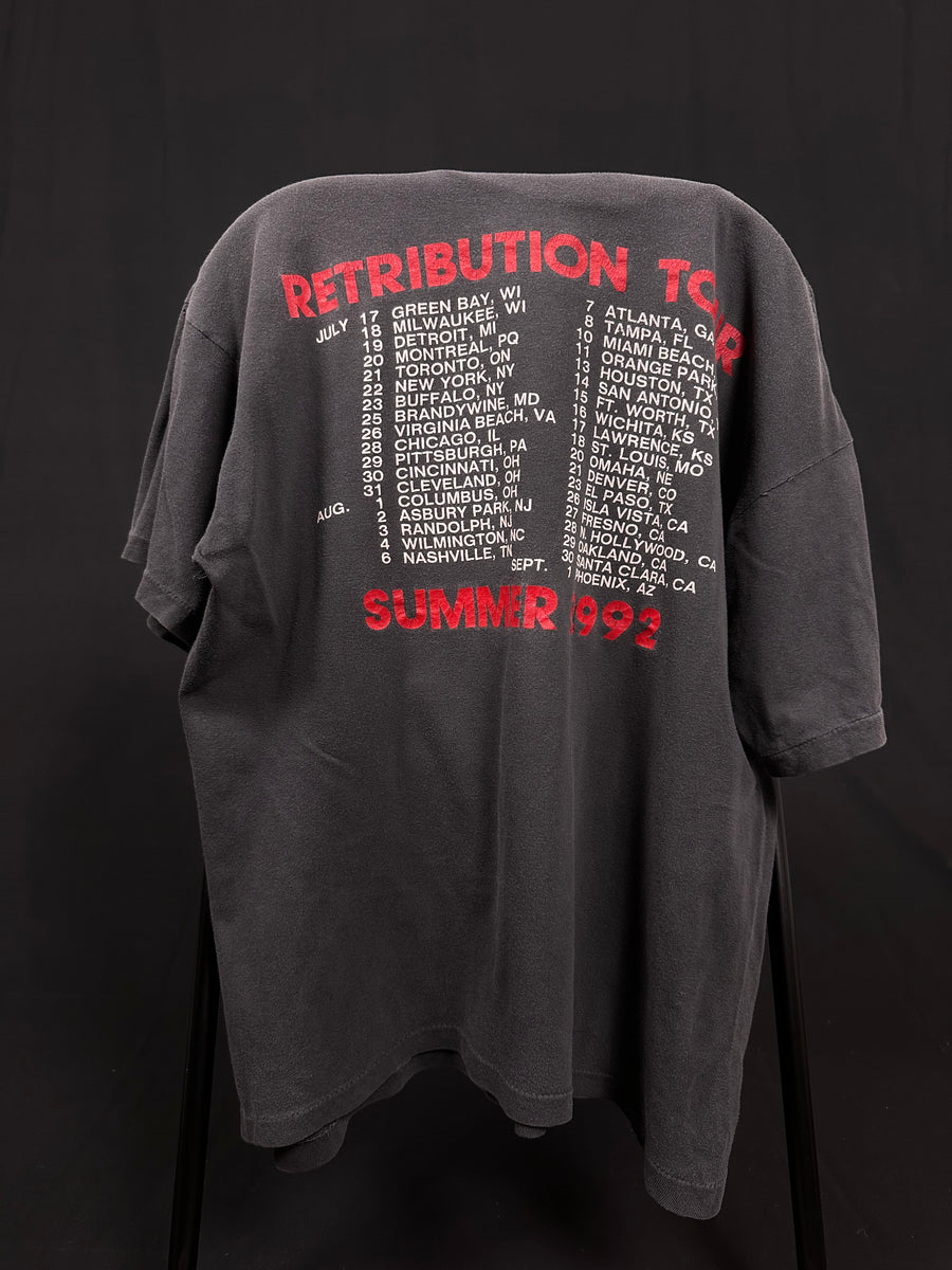 1992年ヴィンテージ「マレボレント・クリエイション リトリビューション ツアー」Tシャツ