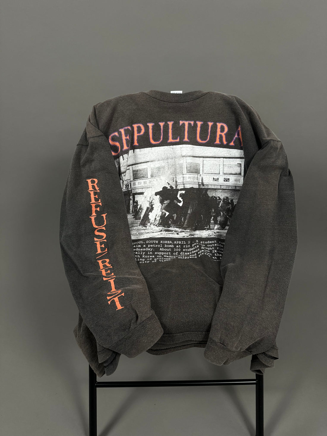 Vintage 1994 Sepultura Refuse/Resist Longsleeve