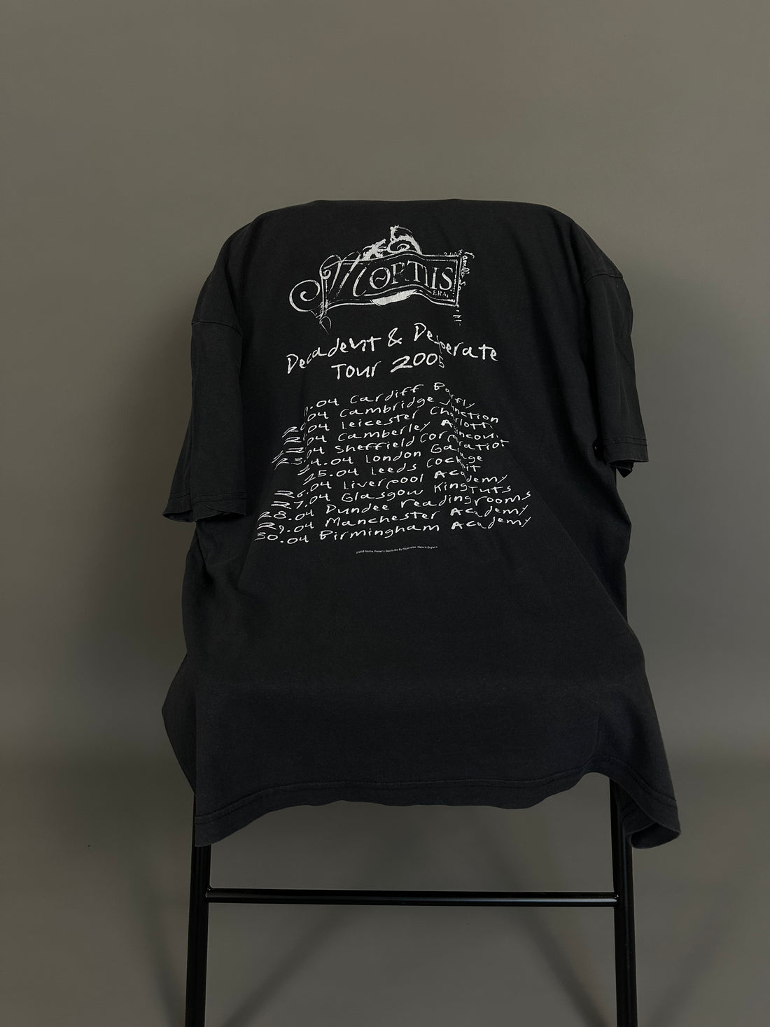 Vintage 2005 Mortiis Decadent & Desperate T-Shirt