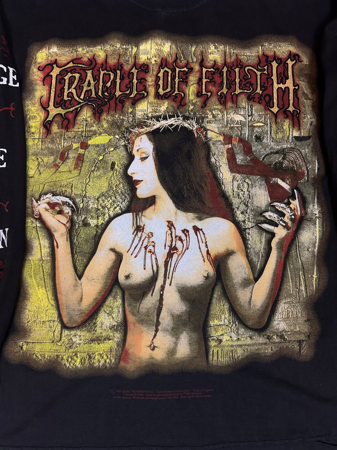 Vintage 1998 Cradle of Filth Praise Longsleeve