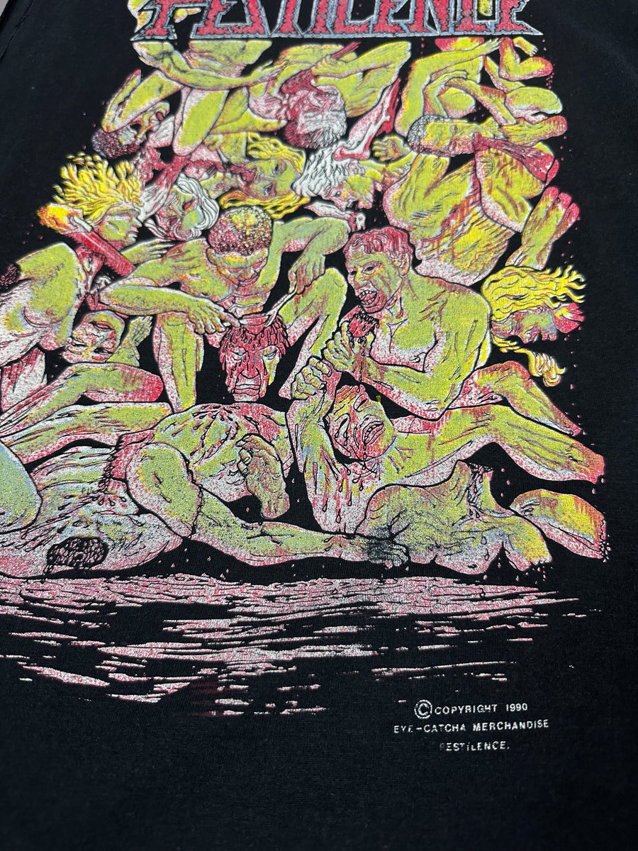 ペスティレンス 1990 コンシューミング・ザ・デッド ヴィンテージ Tシャツ タンクトップ