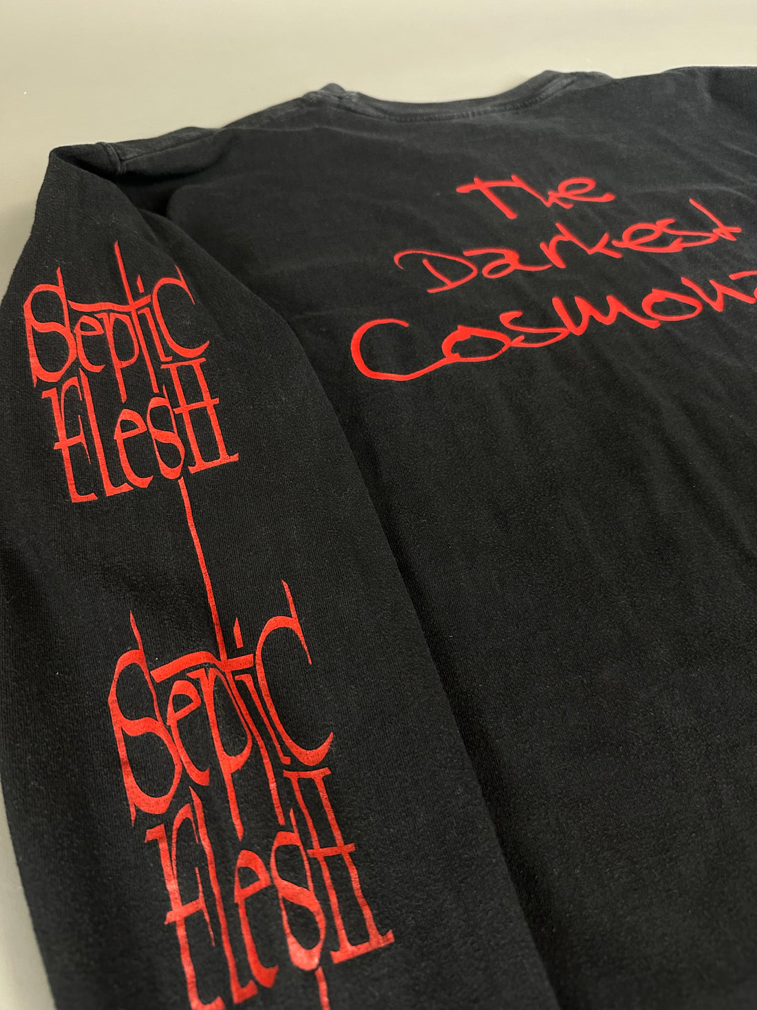 Vintage 1998 Septic Flesh A Fallen Temple Longsleeve