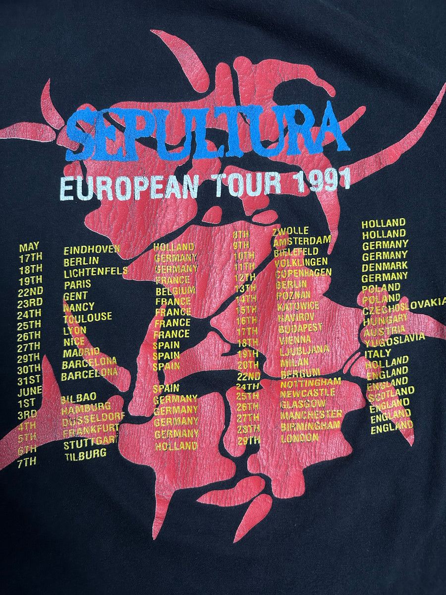 1991年製ヴィンテージ セパルトゥラ サード・ワールド・ポッセ Tシャツ