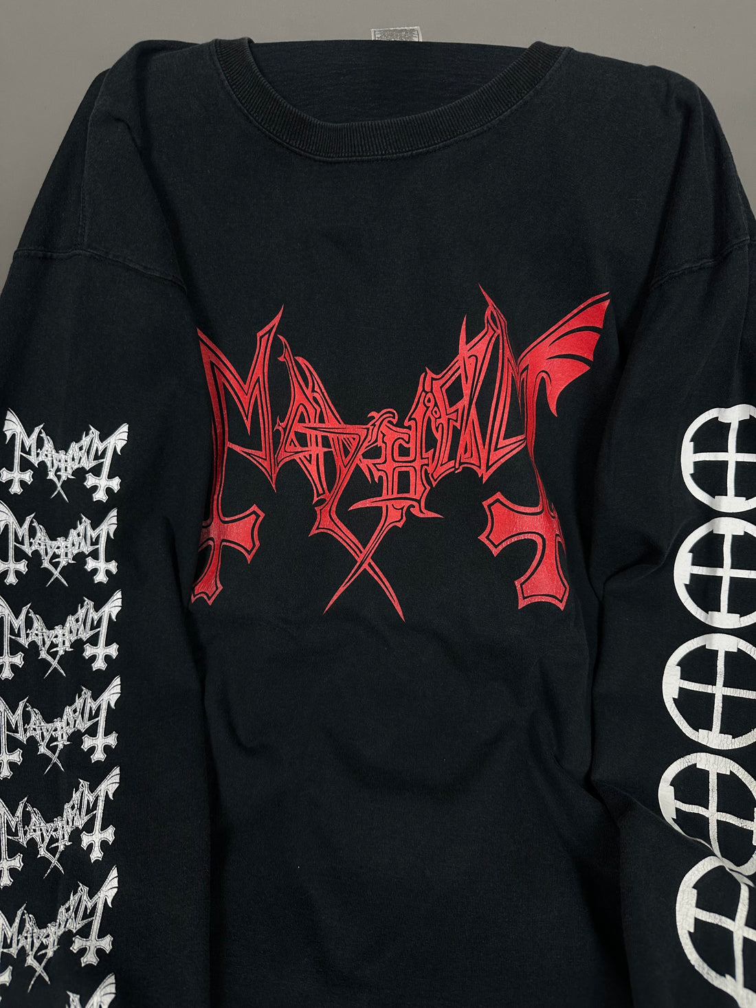 Vintage 1998 Mayhem Black Metal Longsleeve