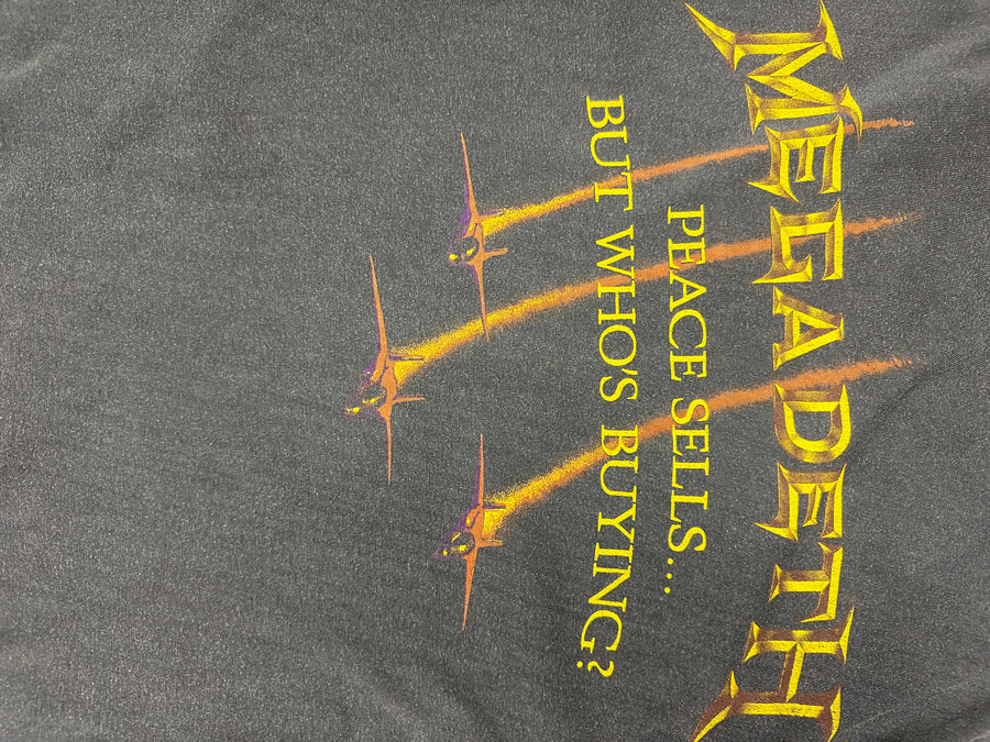 メガデス 1987 ピース・セルズ ヴィンテージ Tシャツ