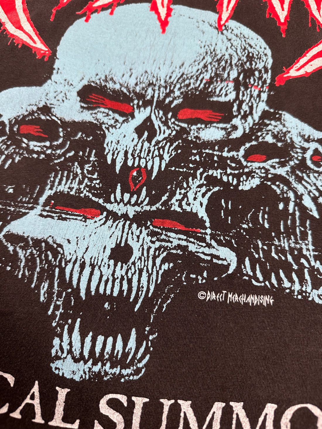 1993年ヴィンテージ「シニスター・ディアボリカル・サモニング」Tシャツ