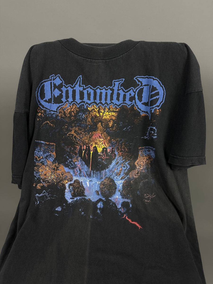 1991年ヴィンテージ「エントゥームド・クランデスティン」Tシャツ