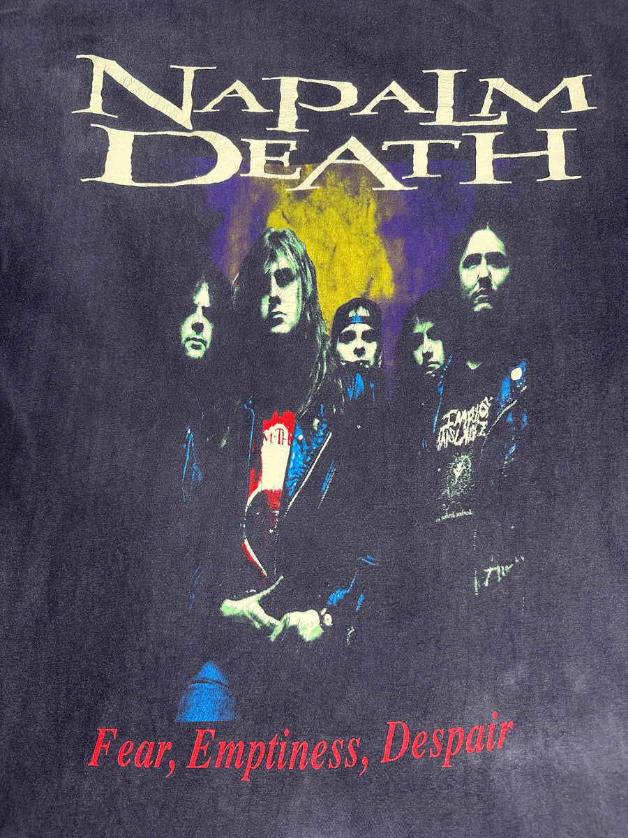 Vintage 1994 Napalm Death Fear Emptiness T-Shirt
