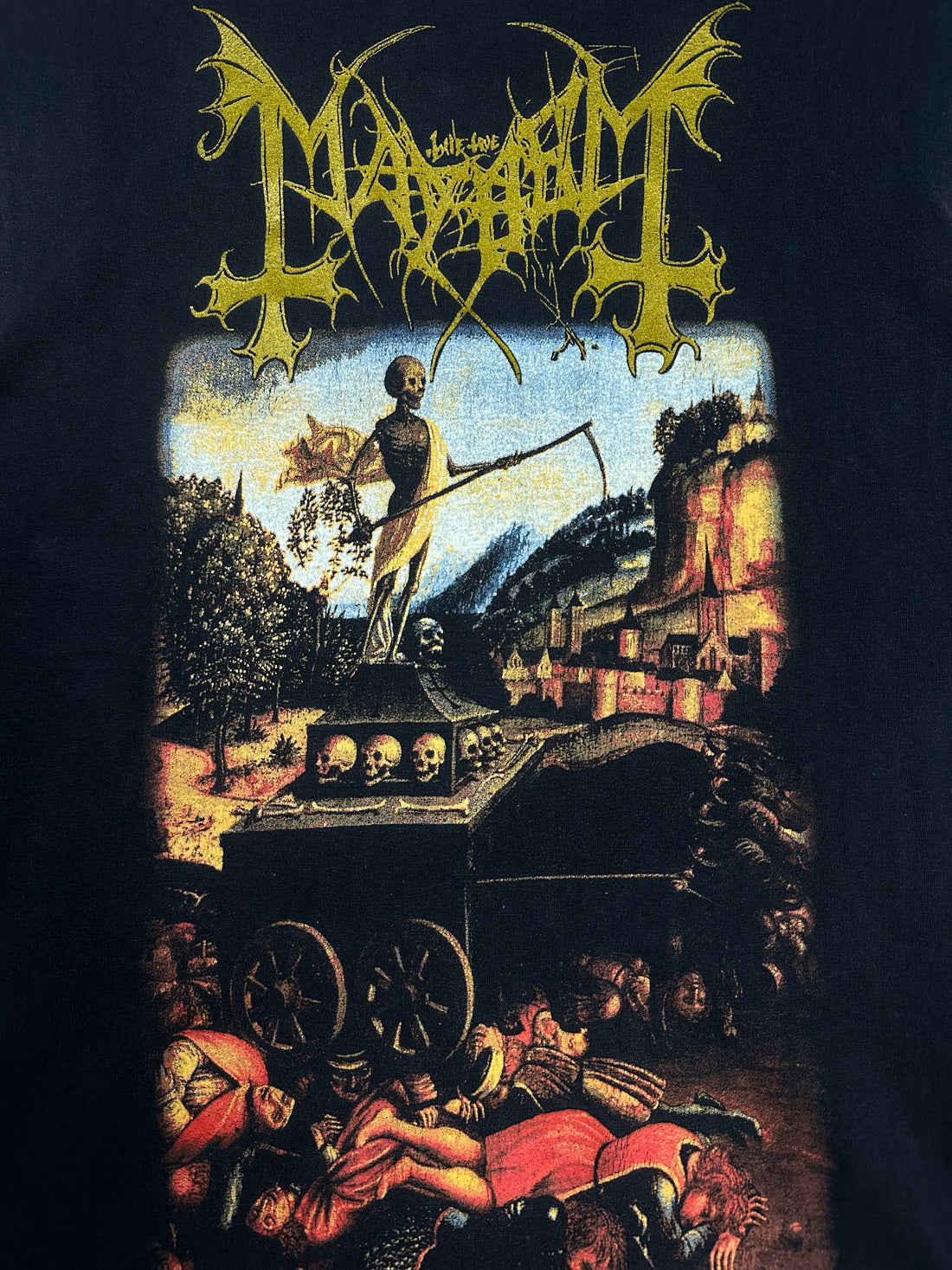 1998年製ヴィンテージ「メイヘム・リバー・オブ・ブラッド」ノースリーブTシャツ