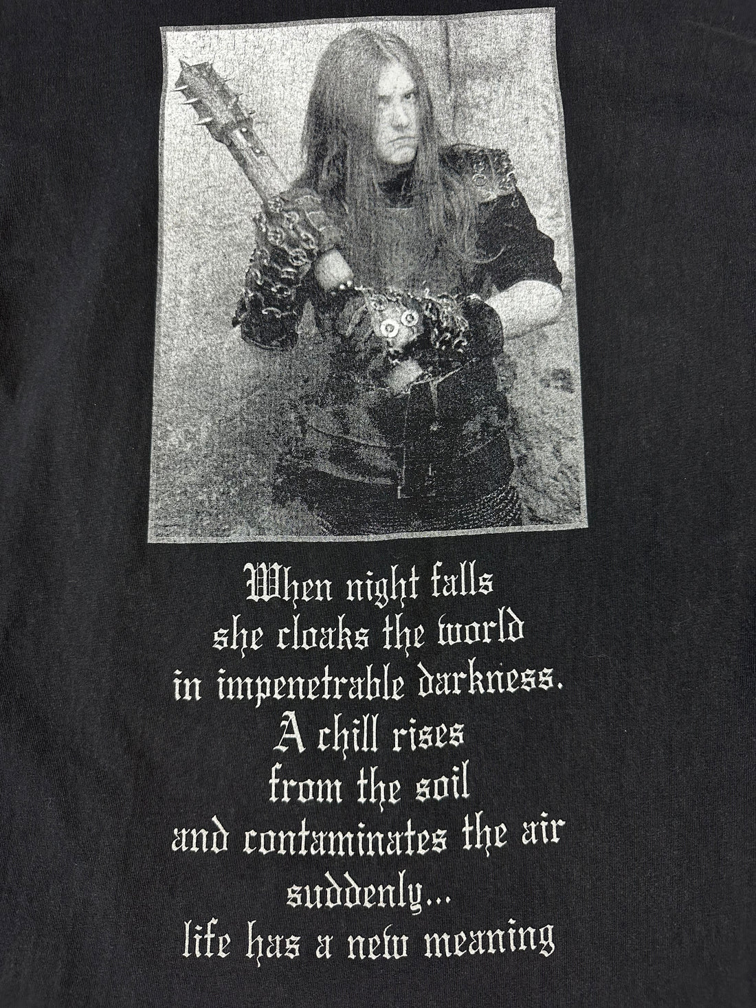 1990年代のヴィンテージ Burzum の「When Night Falls」Tシャツ
