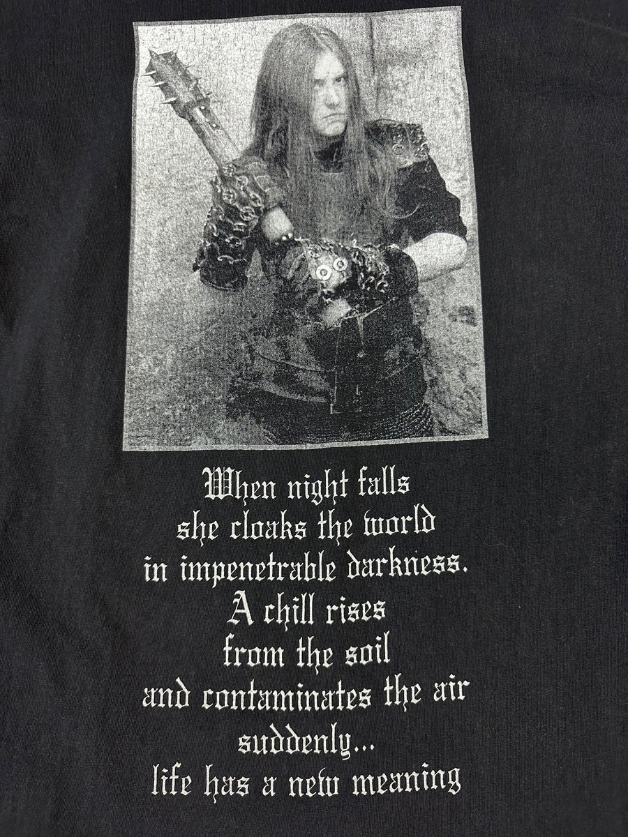 1990年代のヴィンテージ Burzum の「When Night Falls」Tシャツ