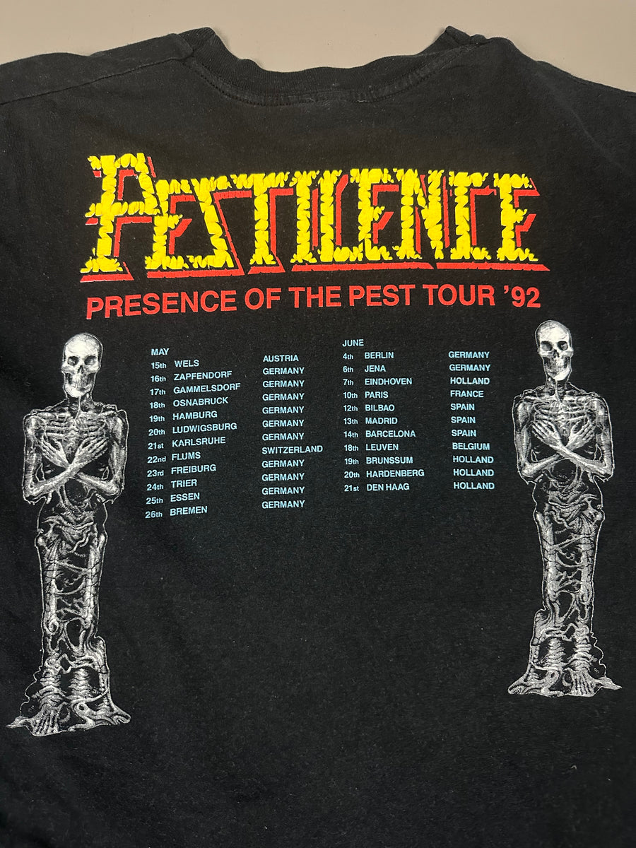 Vintage 1991 Pestilence Testimony Ancients T-Shirt