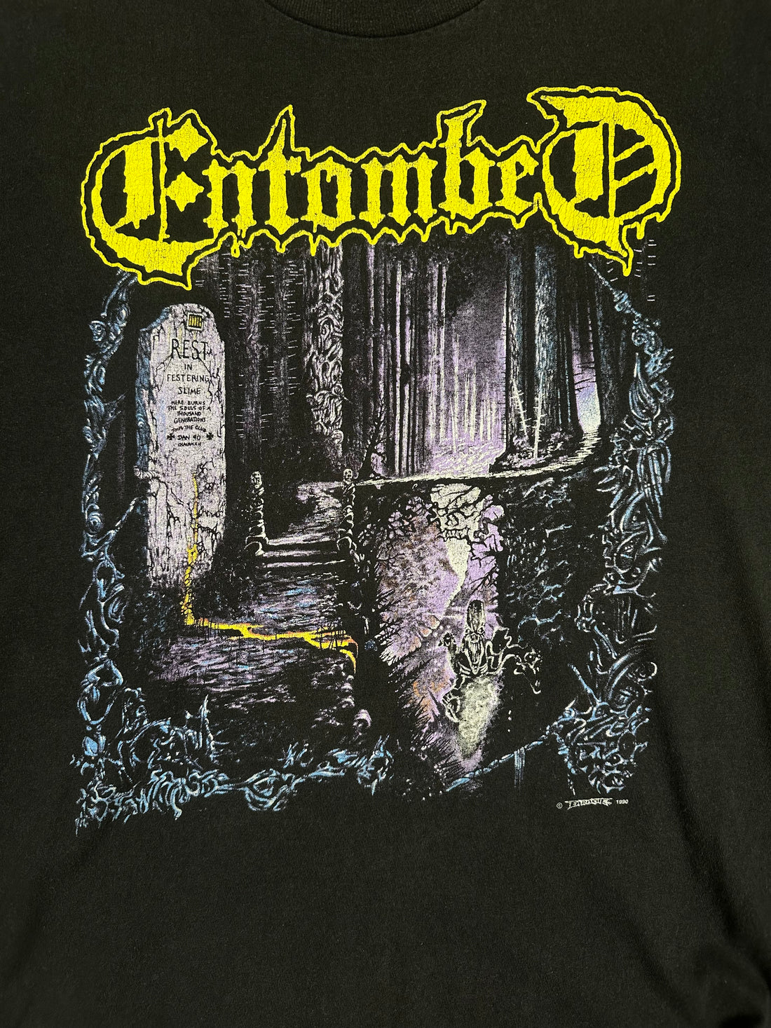 1990年ヴィンテージ エントゥームド レフト ハンド パス Tシャツ