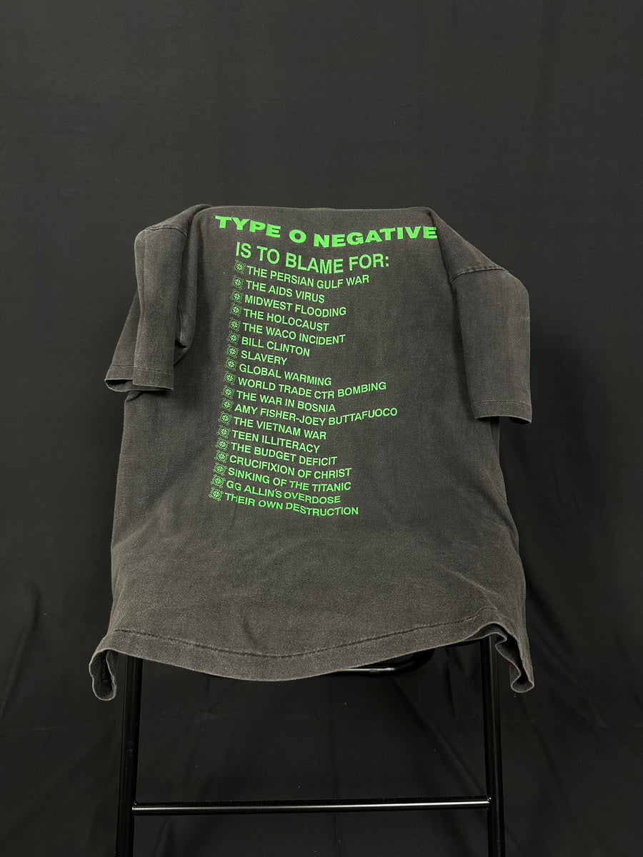ヴィンテージ 1993 タイプ O ネガティブ ブラッディ キッス Tシャツ