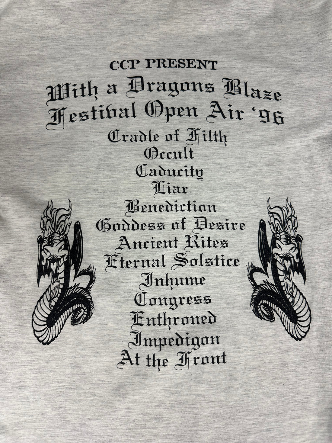 1996年 ドラゴンズブレイズ フェスティバル ヴィンテージ Tシャツ