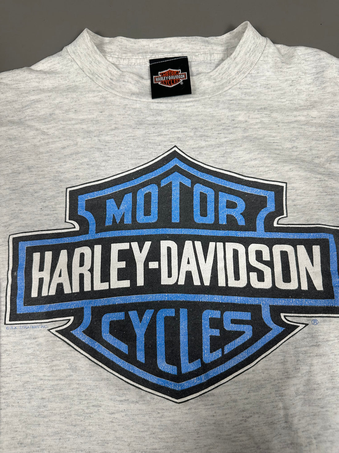 Vintage 1990s Harley Davidson Blue Flames Longsleeve