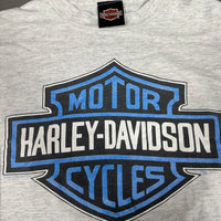 Vintage 1990s Harley Davidson Blue Flames Longsleeve