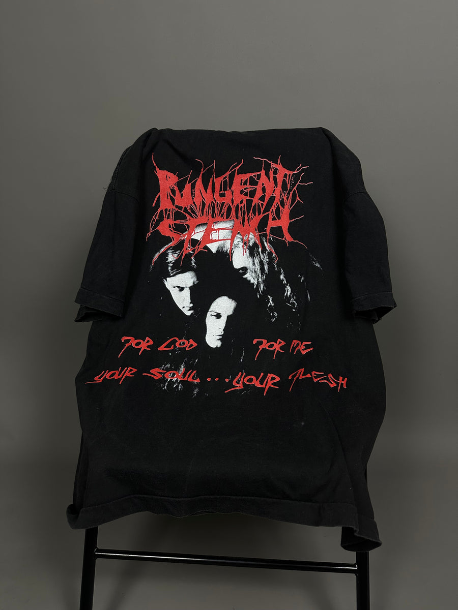 1990年代ヴィンテージ「神よ、あなたの魂に毒を盛る」Tシャツ