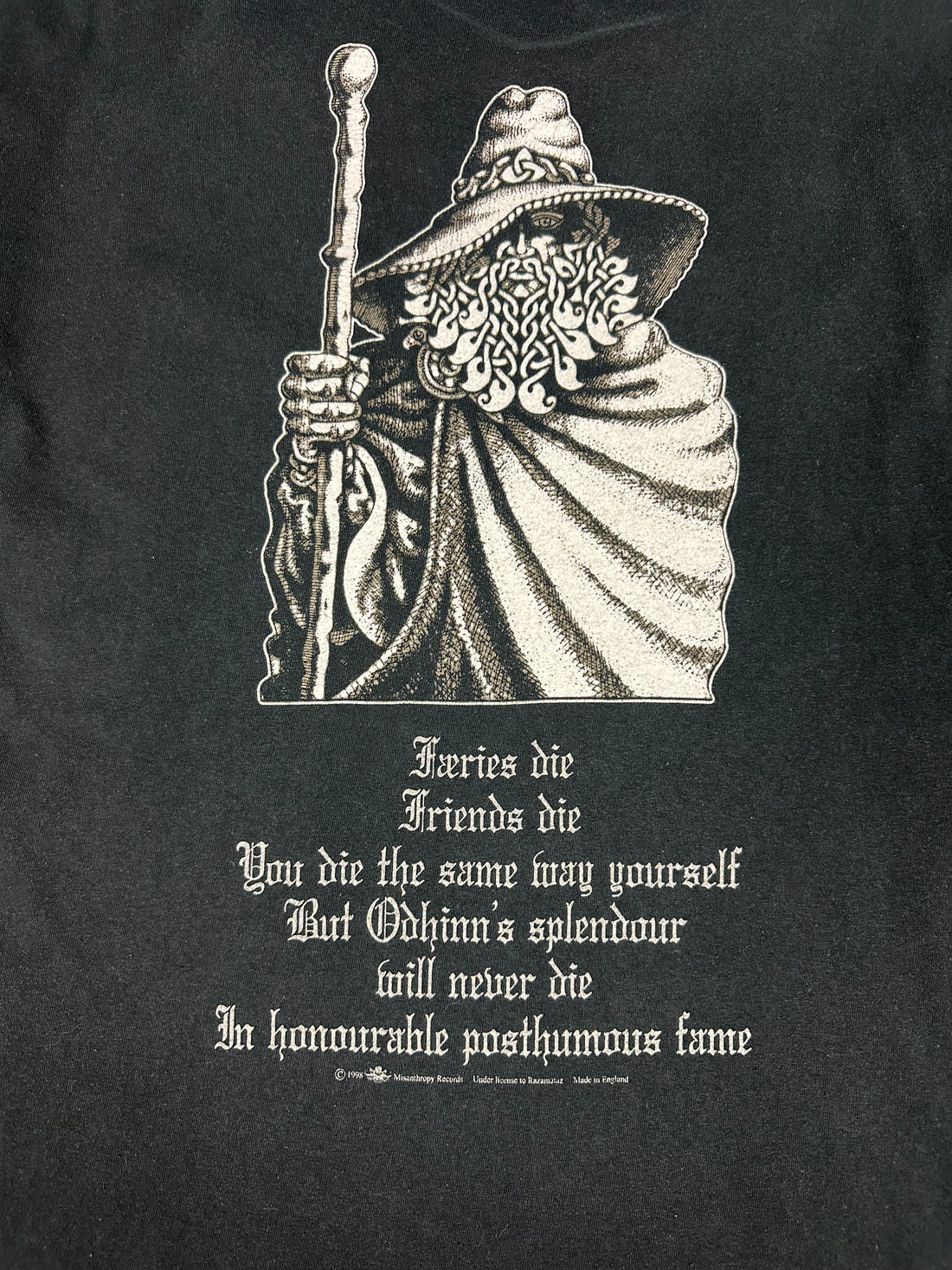 Burzum 1998 Det Som Engar Var ヴィンテージ T シャツ