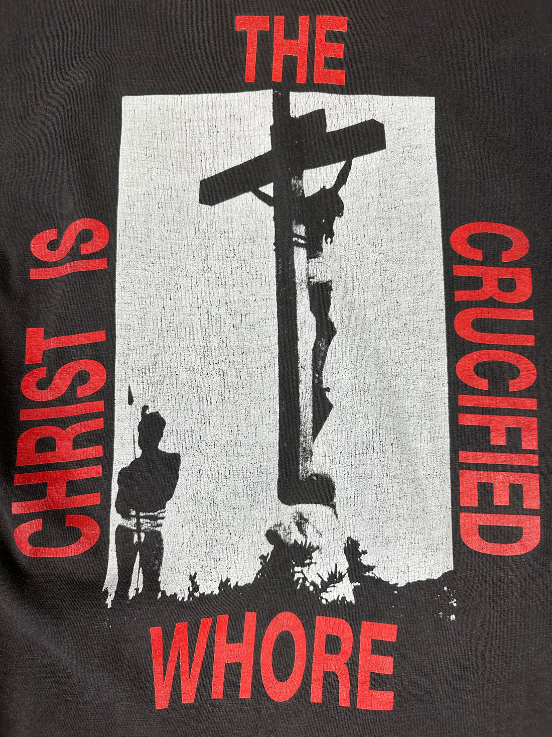 1993年ヴィンテージ 串刺しナザレ人磔刑ノースリーブTシャツ