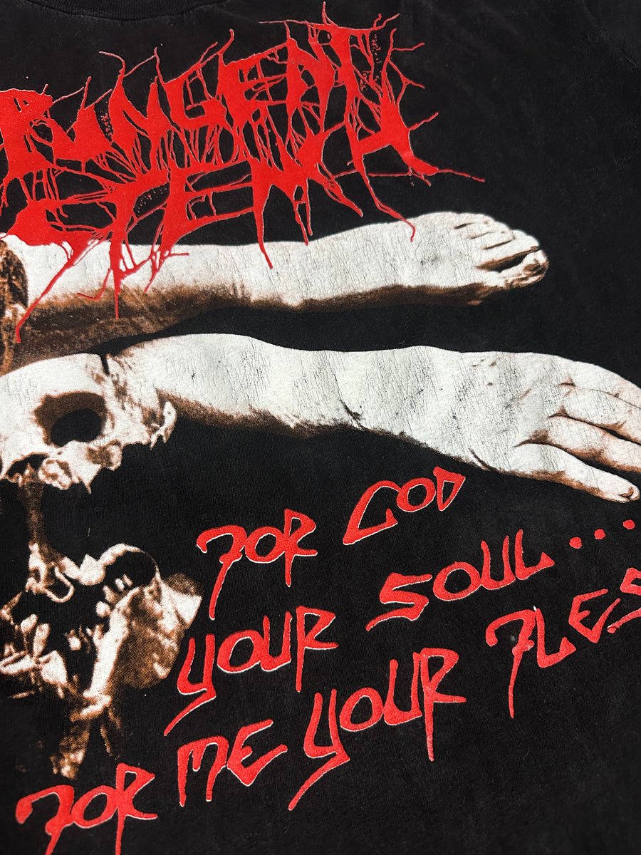 1990年代ヴィンテージ「神よ、あなたの魂に毒を盛る」Tシャツ