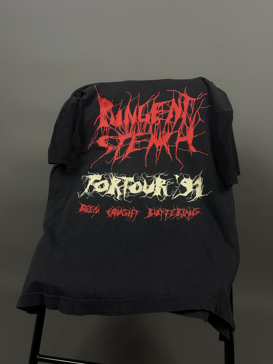 1991年 バターを塗っているところを目撃されたという強烈な悪臭のヴィンテージTシャツ