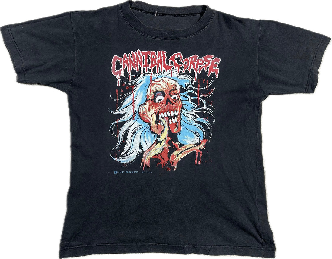 1992年製ヴィンテージ カンニバル・コープス UKバージョン Tシャツ