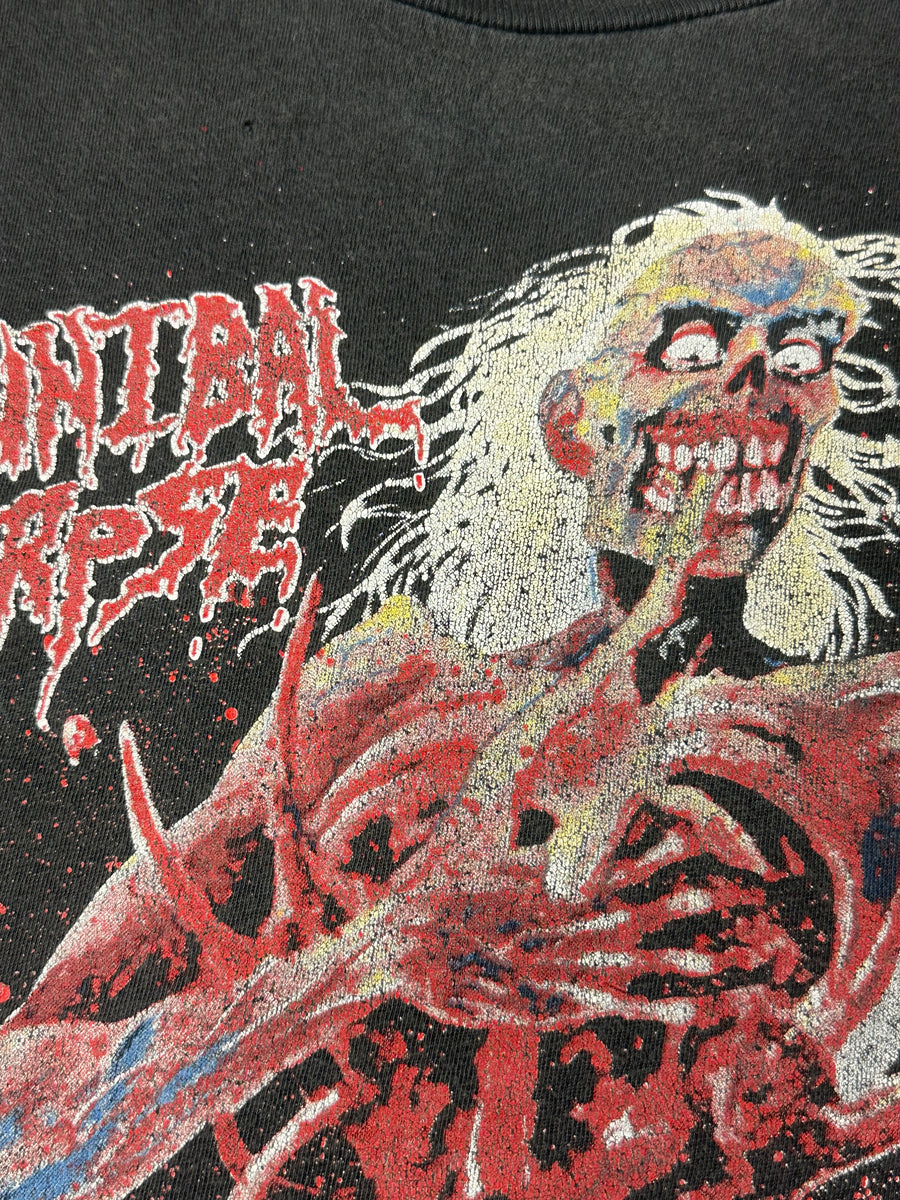 ヴィンテージ 1992 カンニバル・コープス ユーロツアー Tシャツ