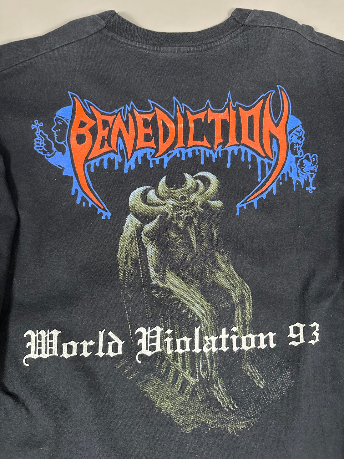 Vintage 1993 Benediction World Violation Longsleeve