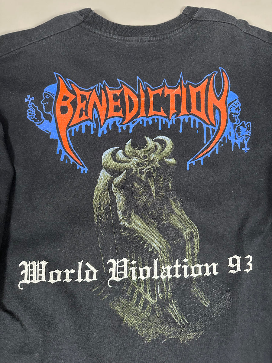 Vintage 1993 Benediction World Violation Longsleeve