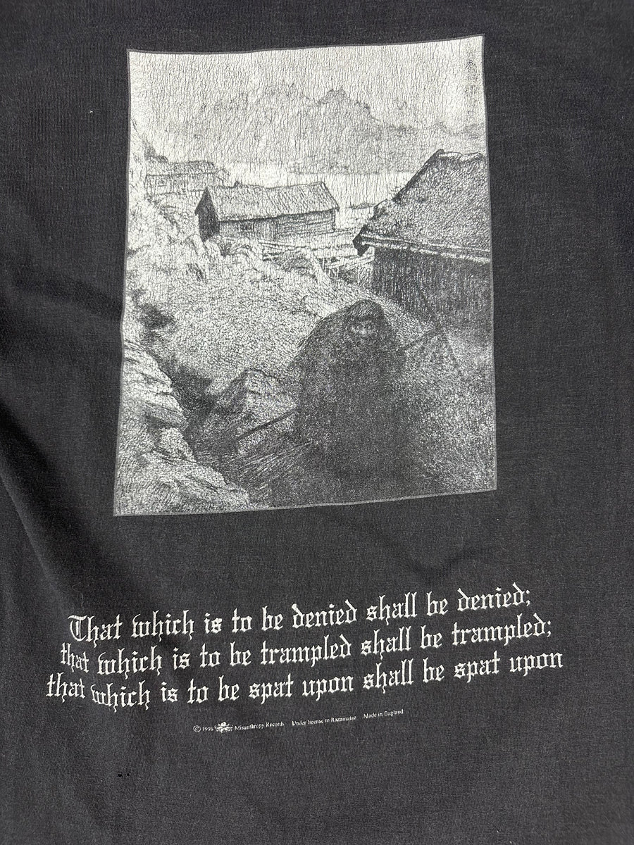 ヴィンテージ 1990 年代 Burzum Hvis Lyset Tar Oss T シャツ