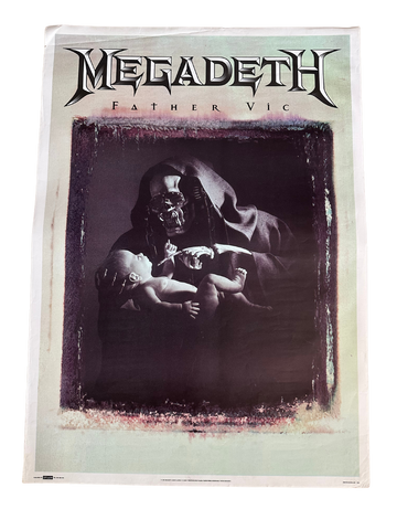 ヴィンテージ 1995 メガデス ポスター ファーザー ヴィック