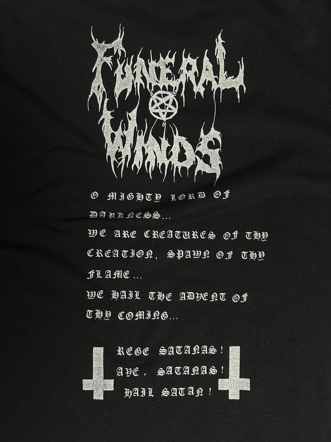 1993年ヴィンテージ「Funeral Winds Vanish Into The Void」Tシャツ