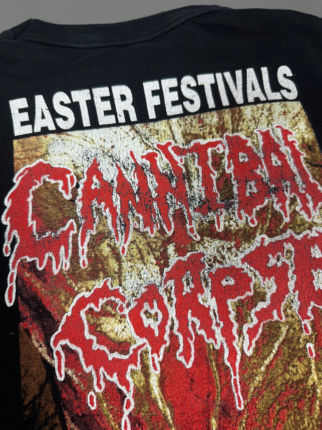 Vintage 1994 Cannibal Corpse Bleeding Easter Festivals T-Shirt
