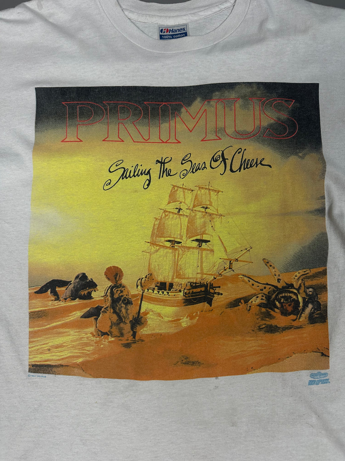 プリムス 1991 セーリング・ザ・シーズ・オブ・チーズ ヴィンテージ Tシャツ