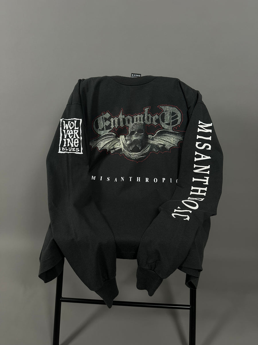 ヴィンテージ 1994 エントゥームド カナダ ツアー ウルヴァリン ブルース ロングスリーブ