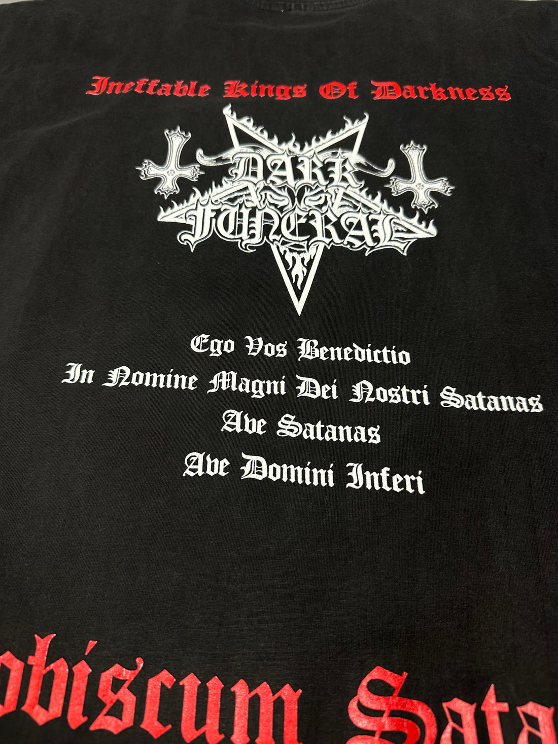 Dark Funeral 1998 ヴォビスカム サタナス ヴィンテージ T シャツ