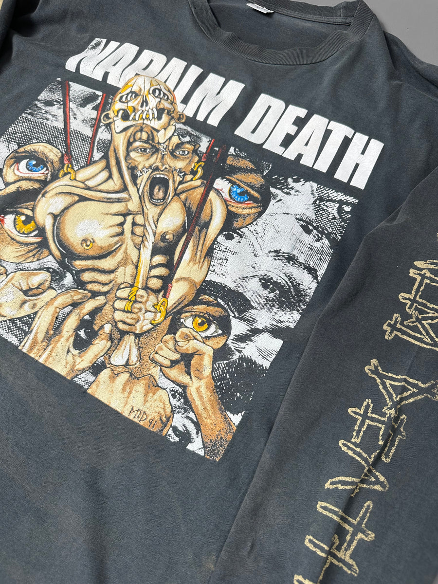 ヴィンテージ 1991 ナパーム・デス マス・アピール・マッドネス ロングスリーブ