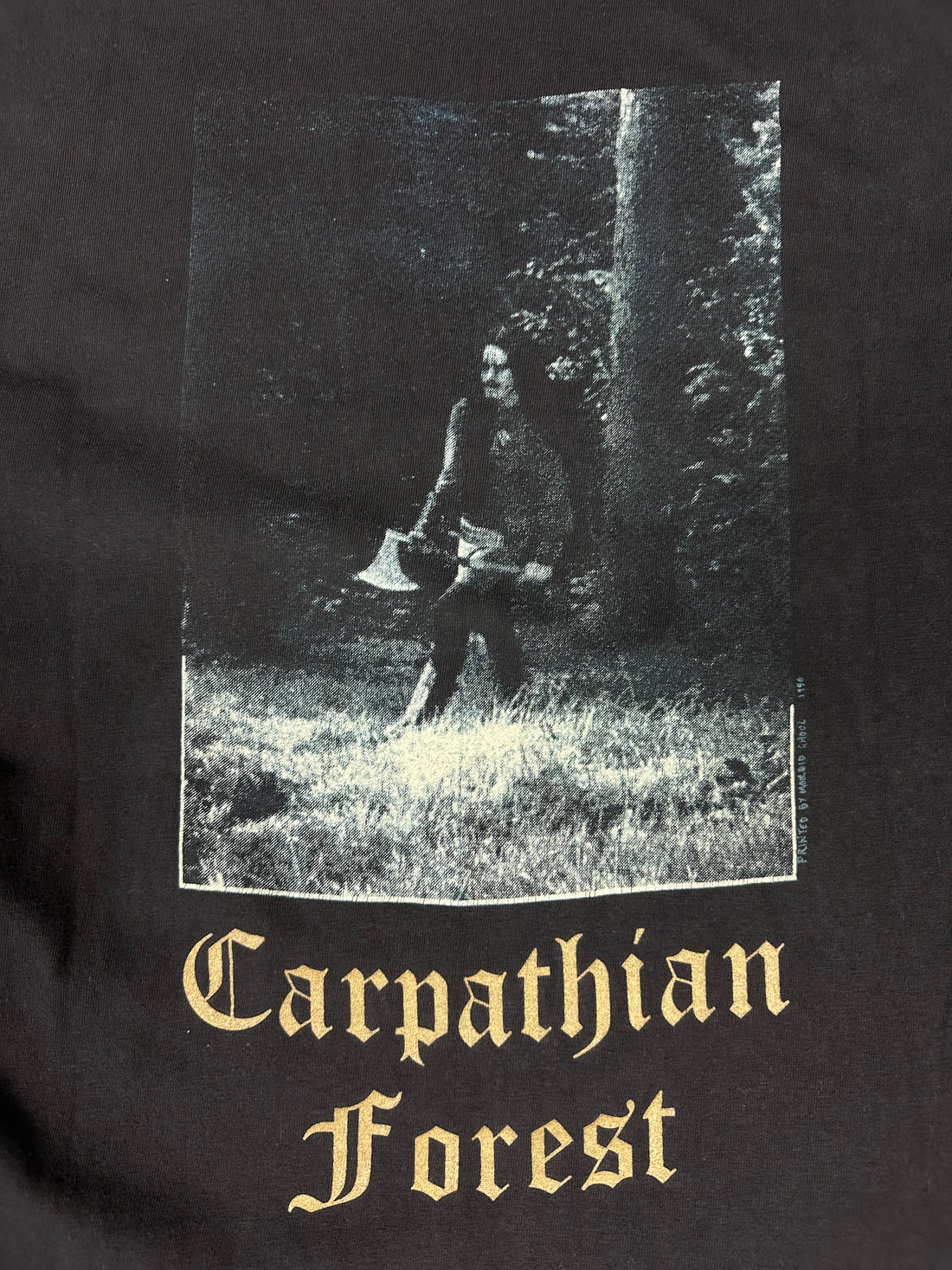 ヴィンテージ 1996 カルパティア・フォレスト アヴァンギャルド・レコード Tシャツ（初版）