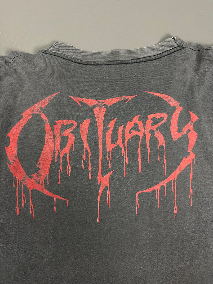 1991年 死亡記事 頭蓋骨の山 ヴィンテージTシャツ